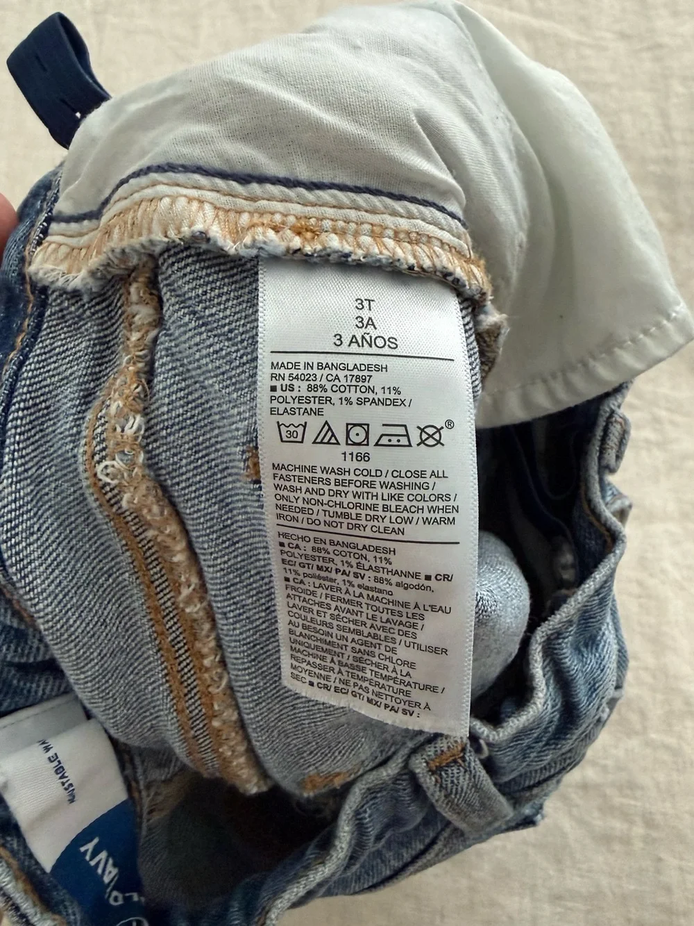 Old Navy Blue Kids Denim Carpenter Jeans
